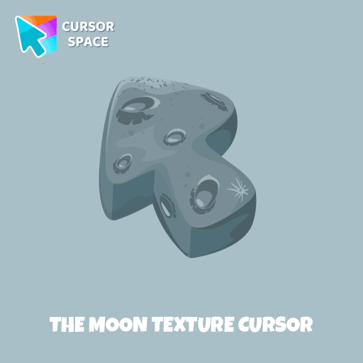 The Moon Texture cursor arrow cursor